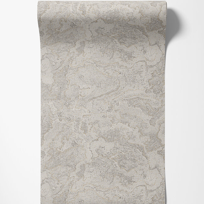 Dutch Wallcoverings Dutch Wallcoverings - Exclusive Threads Marble Cloud Taup - Vliesbehang - 10m x 53cm - TP422985