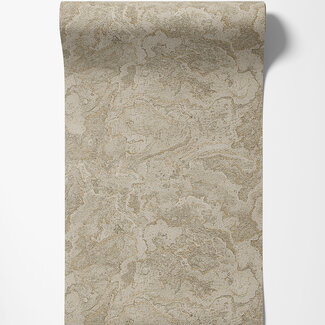 Dutch Wallcoverings Vliesbehang - Exclusive Threads Marble Cloud Gold - TP422986