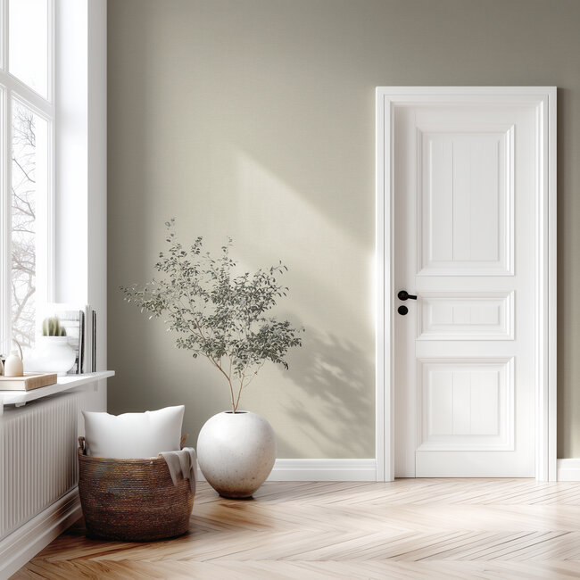 Dutch Wallcoverings Dutch Wallcoverings - Linen & Textures - uni beige - Vliesbehang - 10m x 53cm - LT10026