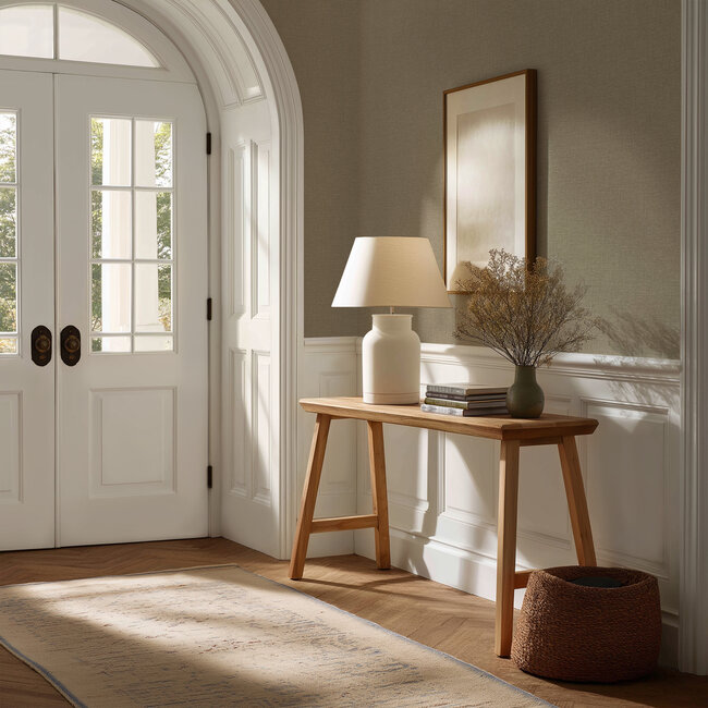 Dutch Wallcoverings Dutch Wallcoverings - Linen & Textures - uni bruin- Vliesbehang - 10m x 53cm - LT10028