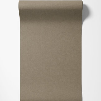 Dutch Wallcoverings Vliesbehang - Linen & Textures - uni bruin- LT10029