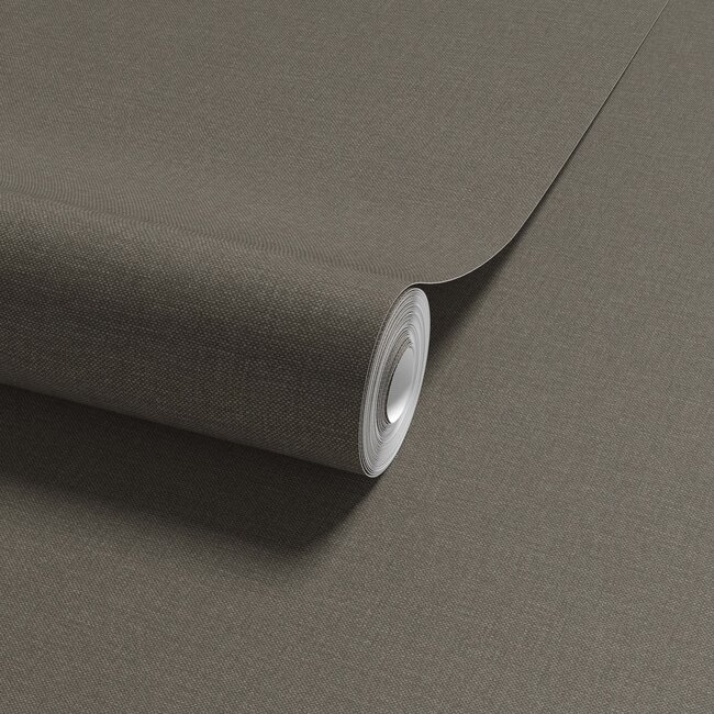 Dutch Wallcoverings Dutch Wallcoverings - Linen & Textures - uni grijs- Vliesbehang - 10m x 53cm - LT10030