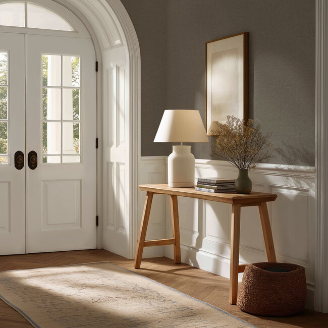 Dutch Wallcoverings Vliesbehang - Linen & Textures - uni taupe - LT10031