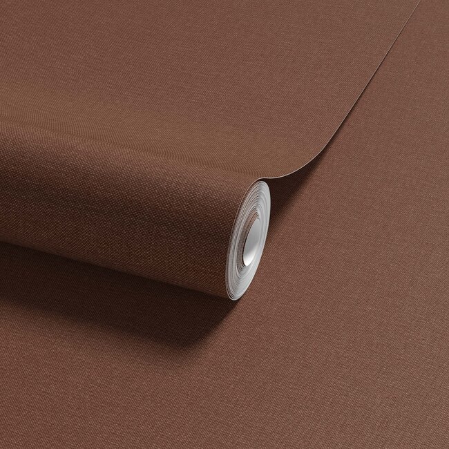Dutch Wallcoverings Vliesbehang - Linen & Textures - uni rood - LT10038