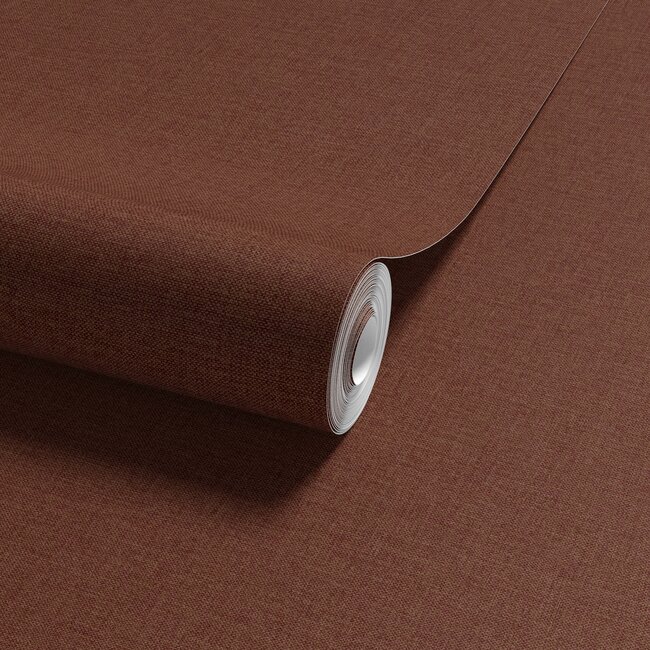 Dutch Wallcoverings Vliesbehang - Linen & Textures - uni rood - LT10040