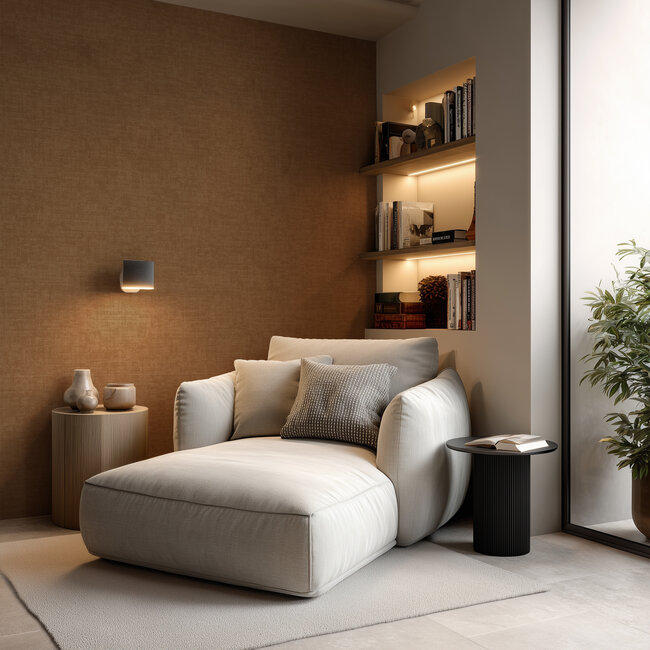 Dutch Wallcoverings Vliesbehang - Linen & Textures - uni terra - VT10026