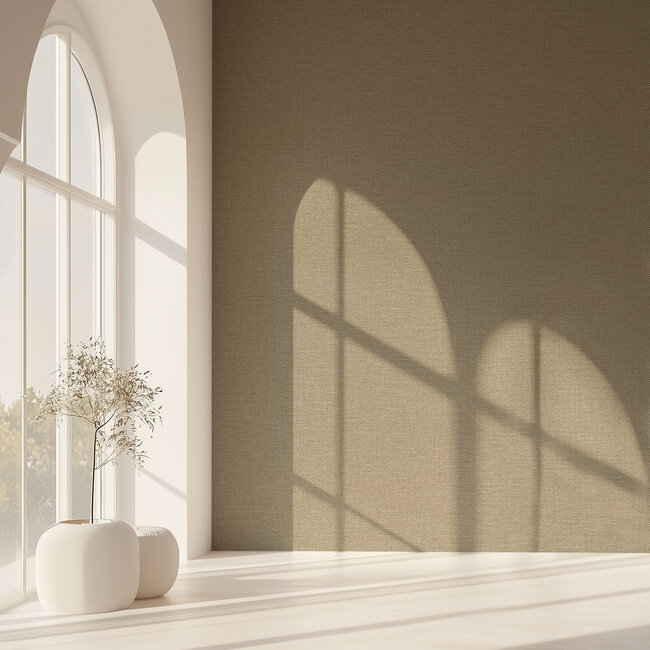 Dutch Wallcoverings Dutch Wallcoverings - Linen & Textures - uni beige - Vliesbehang - 10m x 53cm - LT10027