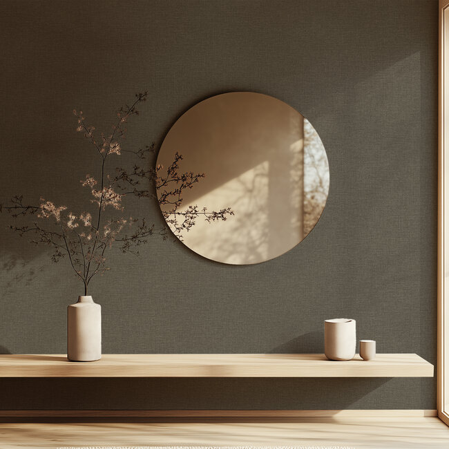 Dutch Wallcoverings Dutch Wallcoverings - Linen & Textures - uni grijs- Vliesbehang - 10m x 53cm - LT10030