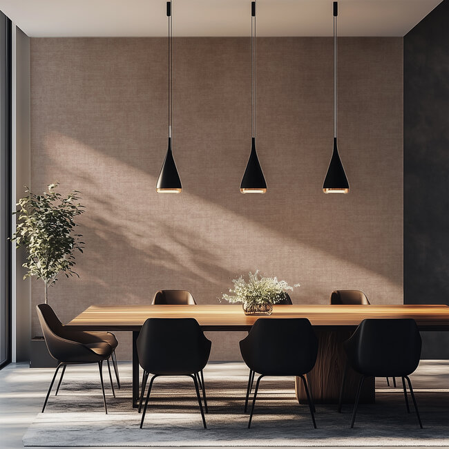 Dutch Wallcoverings Vliesbehang - Linen & Textures - uni roze - VT10021