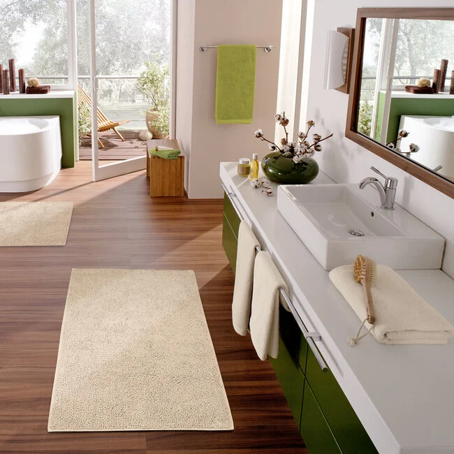 Textuur in de badkamer? Hoe badmatten sfeer toevoegen