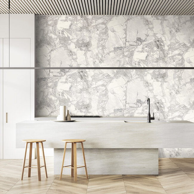 Dutch Wallcoverings Dutch Wallcoverings - FC Carrara 4- 10mx106cm - Vliesbehang - 10m x 106cm - 86625