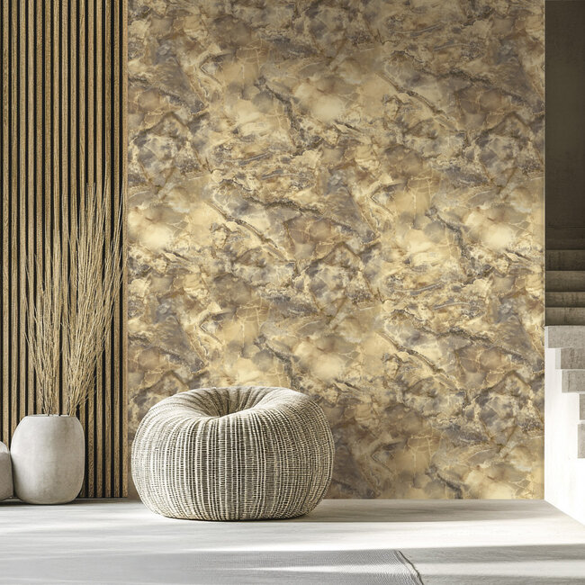 Dutch Wallcoverings Dutch Wallcoverings - FC Carrara 4- 10mx106cm - Vliesbehang - 10m x 106cm - 86649