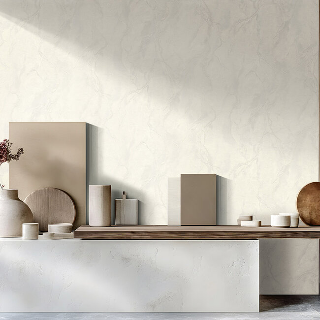 Dutch Wallcoverings Dutch Wallcoverings - FC Carrara 4- 10mx106cm - Vliesbehang - 10m x 106cm - 86665