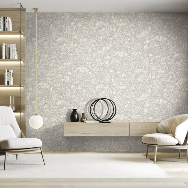 Dutch Wallcoverings Dutch Wallcoverings - FC Carrara Best- 10mx106cm - Vliesbehang - 10m x 106cm - 85614