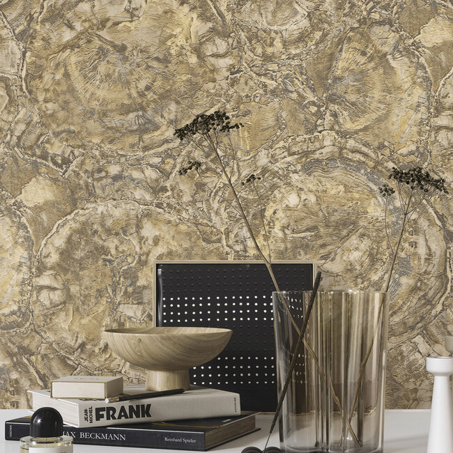 Dutch Wallcoverings Dutch Wallcoverings - FC Carrara Best- 10mx106cm - Vliesbehang - 10m x 106cm - 85615