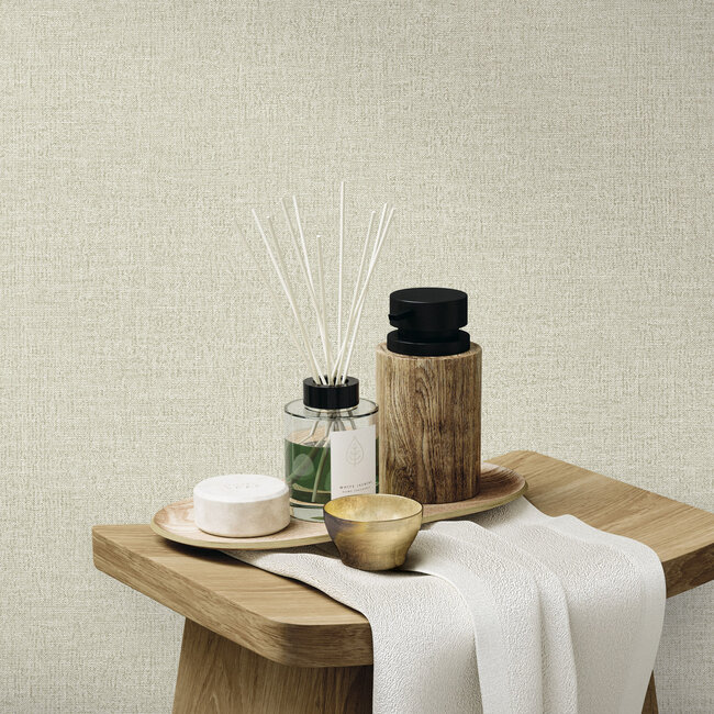 Dutch Wallcoverings Dutch Wallcoverings - FC Essential- uni beige 10mx106cm - Vliesbehang - 10m x 53cm - 73626