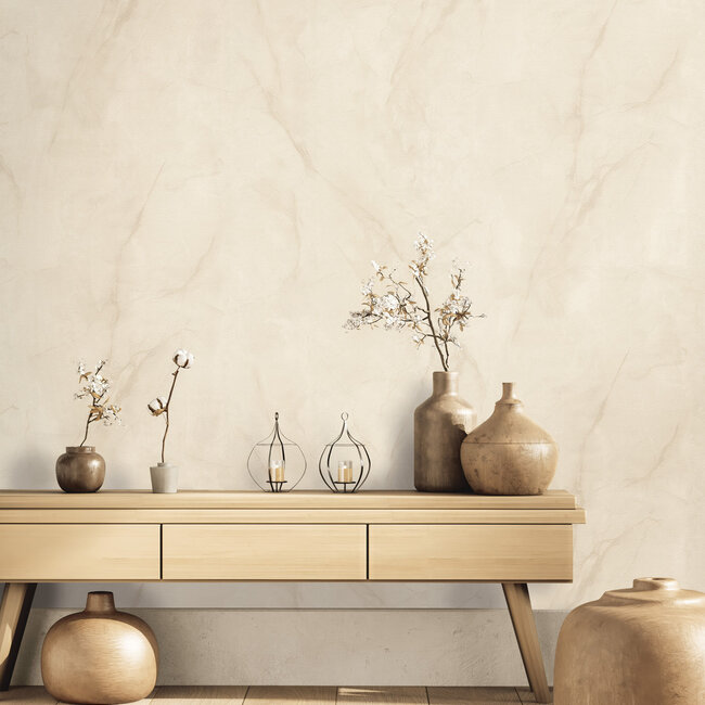 Dutch Wallcoverings Dutch Wallcoverings - FC Essential- uni beige 10mx106cm - Vliesbehang - 10m x 53cm - 73644