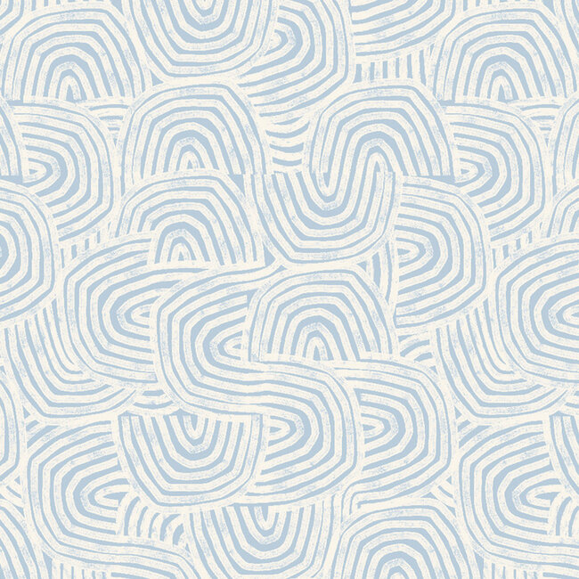 Dutch Wallcoverings Dutch Wallcoverings - FC Glasshouse- Venation Mini Denim - Vliesbehang - 10m x 50cm - GHS50124W