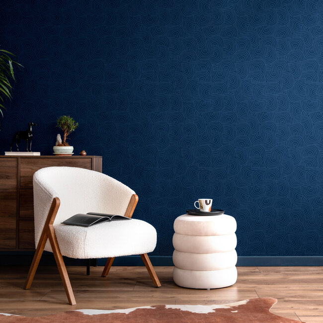 Dutch Wallcoverings Dutch Wallcoverings - FC Glasshouse- Venation Ink  - Vliesbehang - 10m x 50cm - GHS50128W