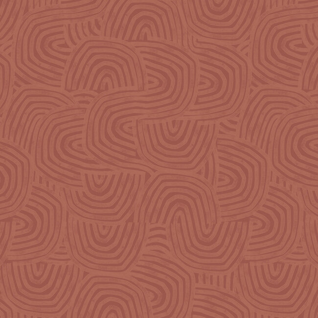 Dutch Wallcoverings Dutch Wallcoverings - FC Glasshouse- Venation Rust - Vliesbehang - 10m x 50cm - GHS50129W