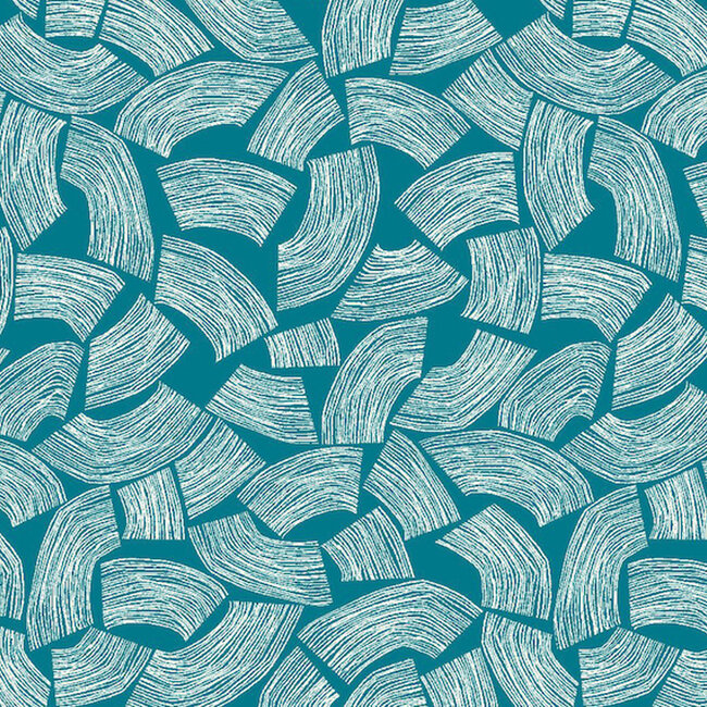 Dutch Wallcoverings Dutch Wallcoverings - FC Glasshouse- Elements Teal - Vliesbehang - 10m x 50cm - GHS50163W