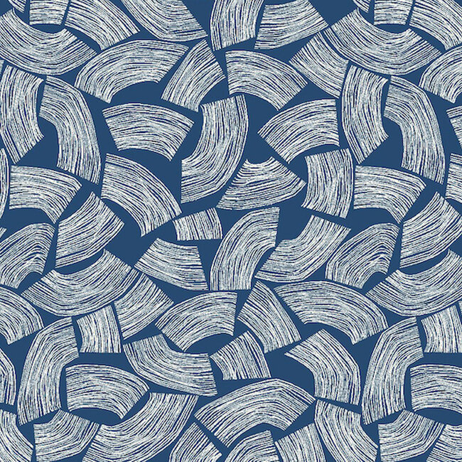 Dutch Wallcoverings Dutch Wallcoverings - FC Glasshouse- Elements Indigo  - Vliesbehang - 10m x 50cm - GHS50164W