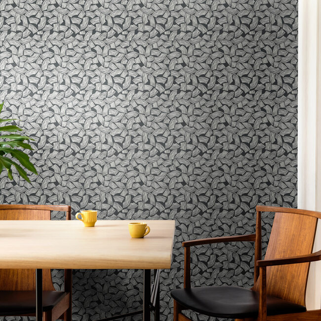 Dutch Wallcoverings Dutch Wallcoverings - FC Glasshouse- Elements Midnight - Vliesbehang - 10m x 50cm - GHS50165W
