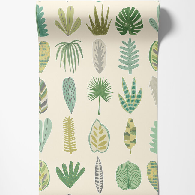 Dutch Wallcoverings Dutch Wallcoverings - FC Glasshouse- Leaf Boogie Forest - Vliesbehang - 10m x 50cm - GHS50105W