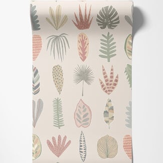 Dutch Wallcoverings Dutch Wallcoverings - FC Glasshouse- Leaf Boogie Linen - GHS50106W