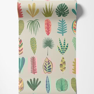 Dutch Wallcoverings Dutch Wallcoverings - FC Glasshouse- Leaf Boogie Tropical - GHS50108W