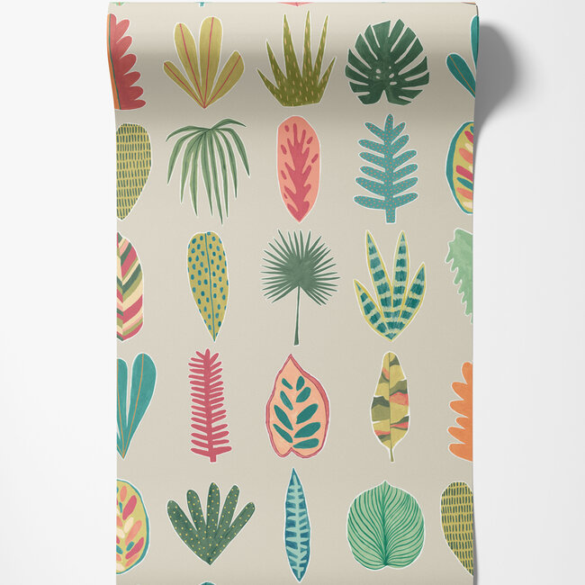Dutch Wallcoverings Dutch Wallcoverings - FC Glasshouse- Leaf Boogie Tropical - Vliesbehang - 10m x 50cm - GHS50108W