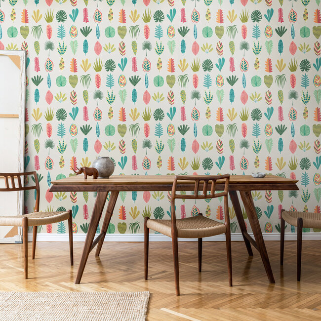 Dutch Wallcoverings Dutch Wallcoverings - FC Glasshouse- Leaf Boogie Tropical - Vliesbehang - 10m x 50cm - GHS50108W
