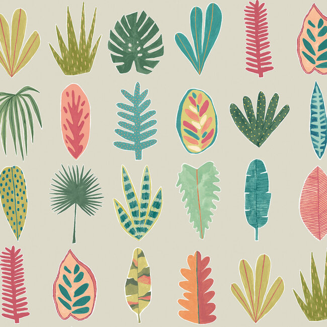 Dutch Wallcoverings Dutch Wallcoverings - FC Glasshouse- Leaf Boogie Tropical - Vliesbehang - 10m x 50cm - GHS50108W