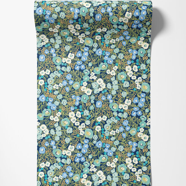 Dutch Wallcoverings Dutch Wallcoverings - FC Glasshouse- Flora Ditsy Cerulean - Vliesbehang - 10m x 50cm - GHS50111W