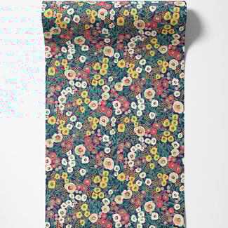 Dutch Wallcoverings Dutch Wallcoverings - FC Glasshouse- Flora Ditsy Indigo/Coral - GHS50112W
