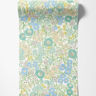 Dutch Wallcoverings Dutch Wallcoverings - FC Glasshouse- Flora Teal - GHS50119W