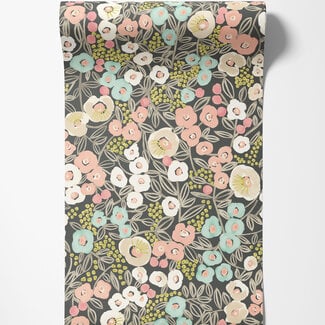 Dutch Wallcoverings Dutch Wallcoverings - FC Glasshouse- Flora Midnight Blush - GHS50121W