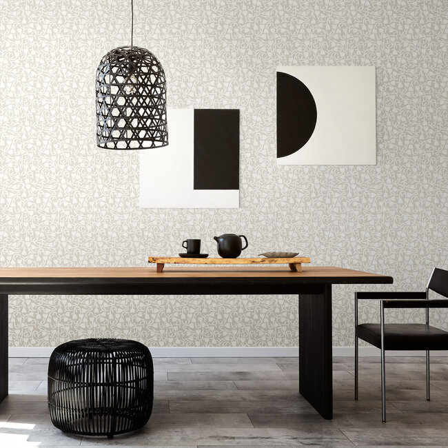 Dutch Wallcoverings Dutch Wallcoverings - FC Glasshouse- Tiny Tulip Stone - Vliesbehang - 10m x 50cm - GHS50131W