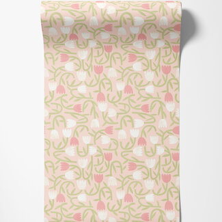 Dutch Wallcoverings Dutch Wallcoverings - FC Glasshouse- Tiny Tulip Blush  - GHS50133W