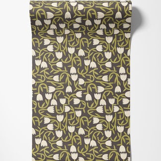 Dutch Wallcoverings Dutch Wallcoverings - FC Glasshouse- Tiny Tulip Midnight - GHS50140W
