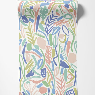 Dutch Wallcoverings Dutch Wallcoverings - FC Glasshouse- Verdure Periwinkle  - GHS50145W