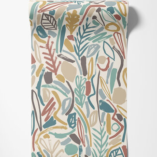 Dutch Wallcoverings Dutch Wallcoverings - FC Glasshouse- Verdure Teal/Cinnamon - GHS50148W