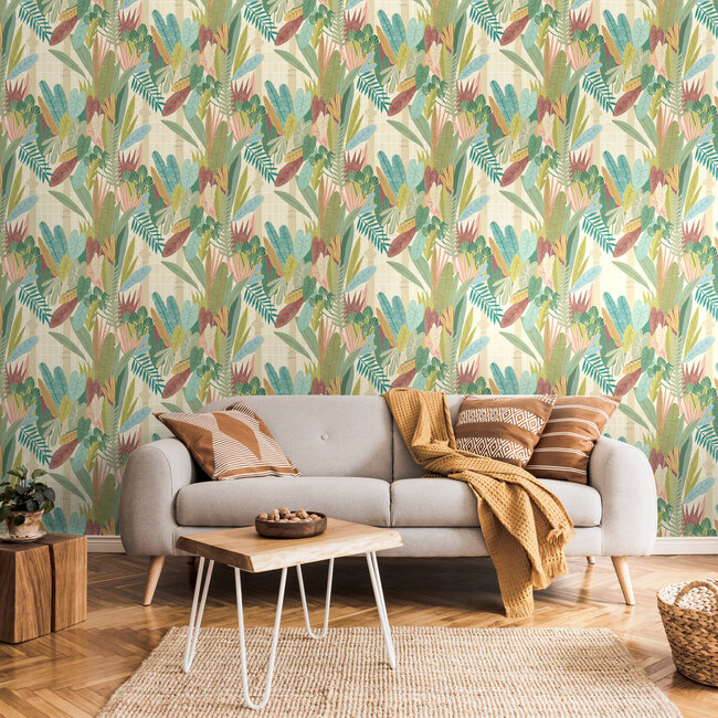 Dutch Wallcoverings Dutch Wallcoverings - FC Glasshouse- Glasshouse Forest/Chestnut - Vliesbehang - 10m x 50cm - GHS50152W
