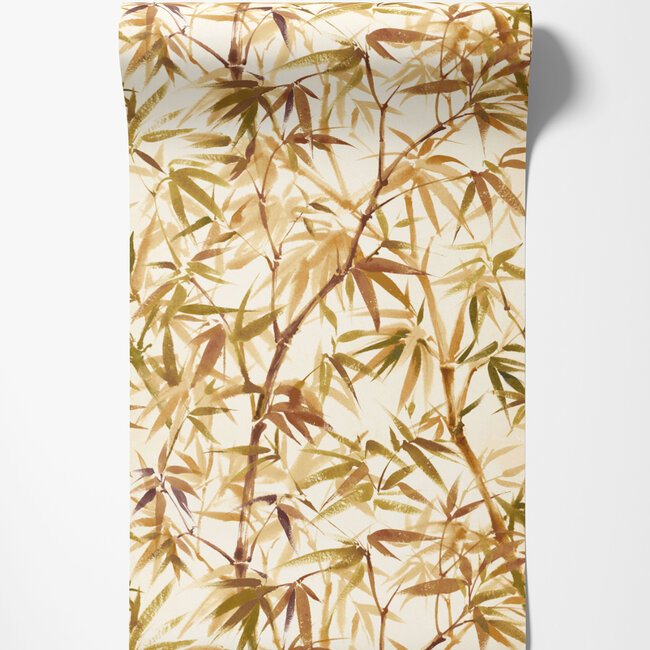 Dutch Wallcoverings Dutch Wallcoverings - Hanashi - Shadow Bamboo Goldenrod - Vliesbehang - 10m x 50cm - HAN50112W