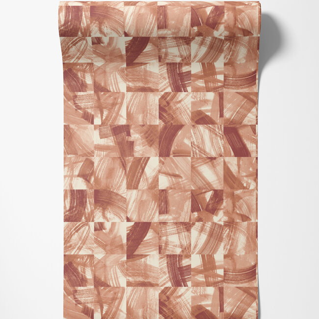 Dutch Wallcoverings Dutch Wallcoverings - Hanashi - Maku Cochineal - Vliesbehang - 10m x 50cm - HAN50124W