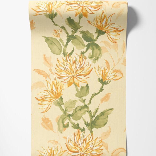 Dutch Wallcoverings Dutch Wallcoverings - Hanashi - Kiku Sunrise - Vliesbehang - 10m x 50cm - HAN50126W