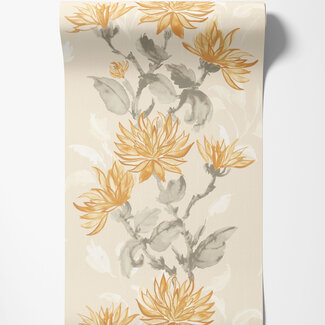 Dutch Wallcoverings Dutch Wallcoverings - Hanashi - Kiku Parchment - HAN50127W
