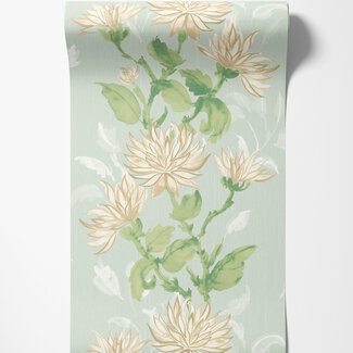 Dutch Wallcoverings Dutch Wallcoverings - Hanashi - Kiku Seafoam - HAN50128W
