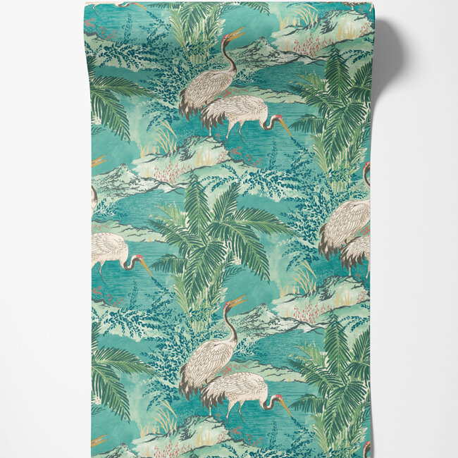 Dutch Wallcoverings Dutch Wallcoverings - Hanashi - Kansho Lagoon - Vliesbehang - 10m x 50cm - HAN50133W