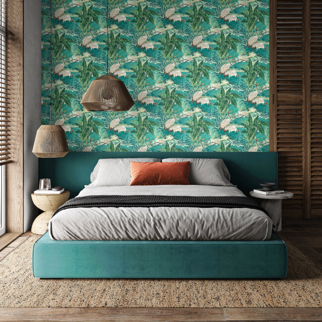 Dutch Wallcoverings Dutch Wallcoverings - Hanashi - Kansho Lagoon - Vliesbehang - 10m x 50cm - HAN50133W